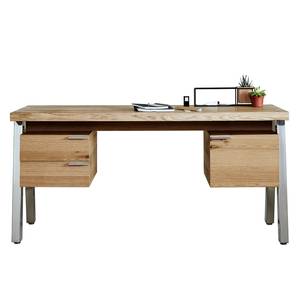 Bureau Solid Desk 160 wild eikenhout/chroomkleurig