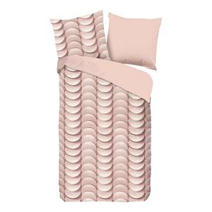 Jersey beddengoed Emerged katoen - pastel abrikooskleurig/beige - 135x200cm + kussen 80x80cm