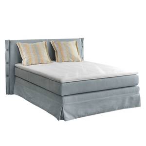 Boxspring Luna geweven stof - grijs