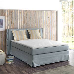 Boxspringbett Luna Webstoff - Grau