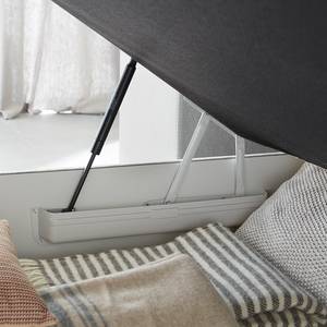 Boxspring Amelie (incl. opbergruimte) geweven stof - Lichtgrijs