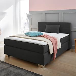 Letto boxspring Evita Nero - 140 x 200cm