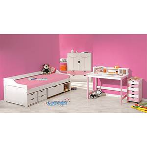 Kinderbureau Cecilia roze/wit