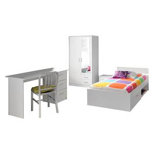 Tienerkamercombinatie I Infinity 4-delige set - wit