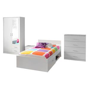 Tienerkamercombinatie II Infinity 4-delige set - wit