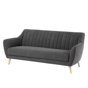 Sofa Sollom (3-Sitzer) Webstoff Grau