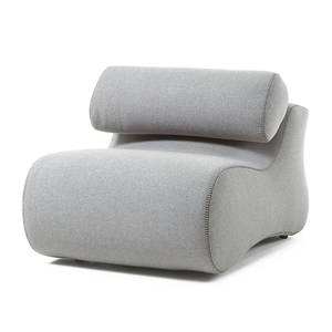 Fauteuil Coppull Tissu Gris clair