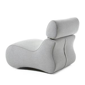 Fauteuil Coppull Tissu Gris clair