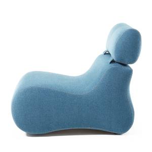 Fauteuil Coppull Tissu Bleu glacier