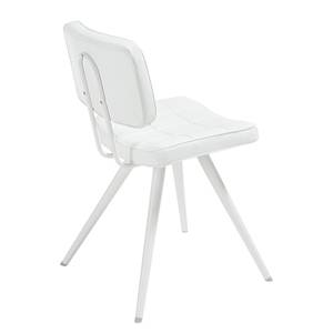 Lot de 2 chaises capitonnées Mimizan II Imitation cuir - Blanc