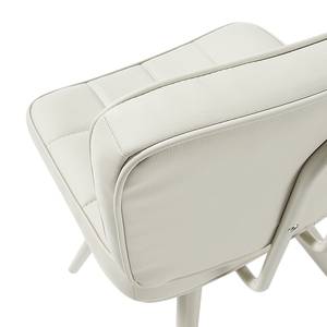 Lot de 2 chaises capitonnées Mimizan II Imitation cuir - Beige