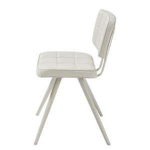 Lot de 2 chaises capitonnées Mimizan II Imitation cuir - Beige