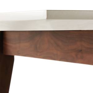 Table à  manger Billstedt (extractible) Noyer partiellement massif - Noisetier / Gris clair - 180 x 90 cm