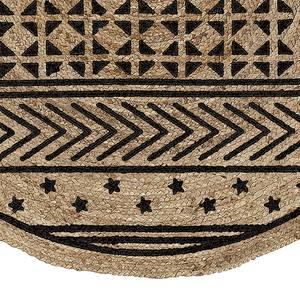 Juteteppich Cecily Jute - Beige / Schwarz