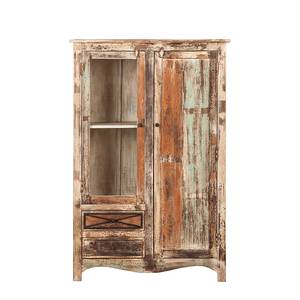 Armoire-vitrine India Manguier massif verni - 2 portes