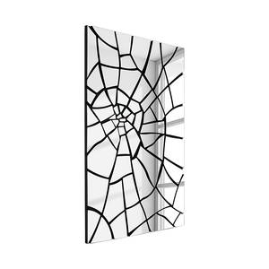 Spiegel Spidernet Zwart - Glas - 91 x 150 x 3 cm