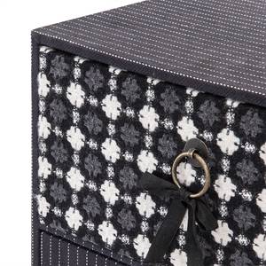 Commode Patchwork Pepita I Noir / Blanc