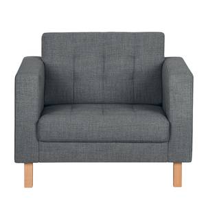 Fauteuil Grums II geweven stof - Antraciet