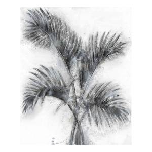 Afbeelding Palme Fog Grijs - Wit - Textiel - 80 x 100 x 3.8 cm