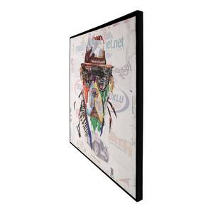 Bild Manhattan dog I Multicolor - Papier - 82 x 82 x 3.5 cm