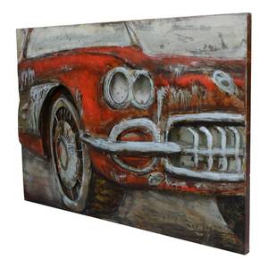 Afbeelding Used Car Rood - Wit - Metaal - 120 x 80 x 7 cm