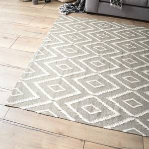 Tapis kilim Vetras Tissu mélangé - Gris - 200 x 290 cm