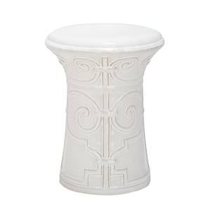 Hocker Imperial keramiek wit