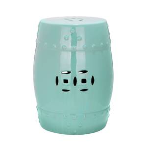 Keramieken hocker Ming aqua