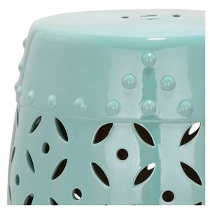 Tabouret en céramique Monnaie Bleu turquoise