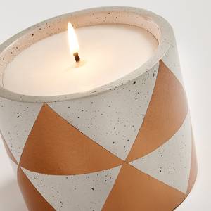Kerze OKA Keramik - Weiß / Mandarine