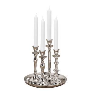 Kerzenständer Zeus (5-teilig) Aluminium - Silber