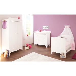 Kinderbed Fleur wit - klassiek mat