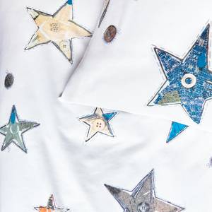 Kinderbettwäsche Lots of Stars Baumwollstoff - Mehrfarbig - 135 x 200 cm + Kissen 80 x 80 cm