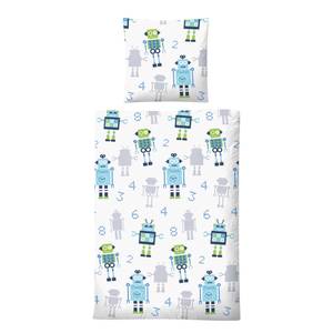 Parure de lit pour enfant Robots 100 x 135 cm + oreiller 40 x 60 cm