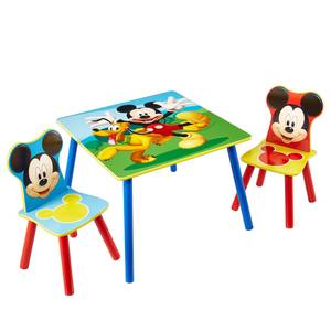 Kindersitzgruppe Mickey Maus (3-teilig) Fichte teilmassiv - Mehrfarbig