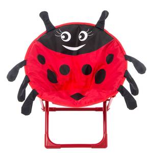 Kinderstuhl Benjamin Ladybug Webstoff / Metall - Rot / Schwarz