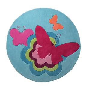 Kinderteppich Butterflies Textil - 100 x 10 x 100 cm