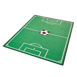 Kinderteppich Fußballfeld Kunstfaser - Grün - 200 x 290 cm