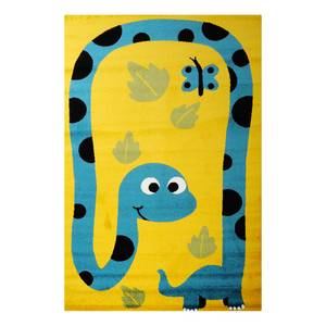 Tapis pour enfants Happy Friends Dino Jaune - 80 x 150 cm