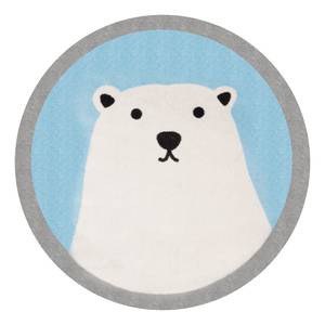 Kindervloerkleed Ninos Bear kunstvezels - crèmekleurig/lichtblauw