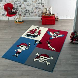 Kinderteppich Piraten Blau / Rot