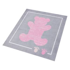 Tapis pour enfant Teddybär Fibres synthétiques - Rose