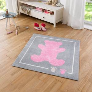 Tapis pour enfant Teddybär Fibres synthétiques - Rose