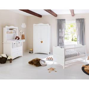 Chambre de bébé Florentina, l 3 éléments - Blanc