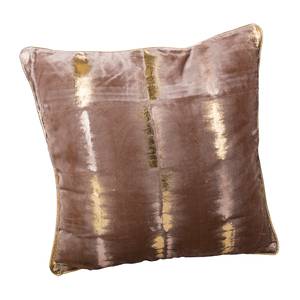 Coussin Allessandro Tissu - Marron / Doré