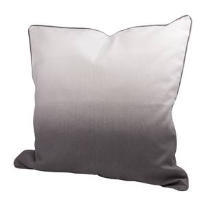 Coussin Batik Dipdye Coton - Blanc / Gris