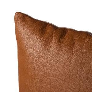 Coussin Estoril Cuir / Coton - Marron - 40 x 40 cm