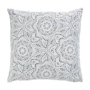 Coussin Grace Fibres synthétiques - Blanc / Noir