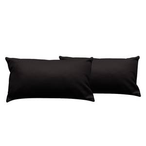 Coussin Houston Cuir véritable Cuir véritable Neka : Noir