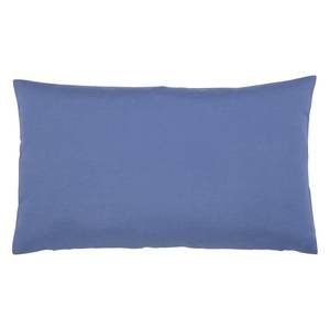 Coussin Juno Coton mélangé - Bleu foncé - 50 x 30 cm